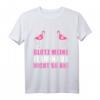 Lustiges Flamingo T-Shirt mit Spruch - GLOTZ' MEINE FLAMINGOS NICHT SO AN! Humorvolles Damen-Shirt für Partys & Geschenkideen