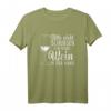 Bitte Nicht Schubsen Ich Habe Wein In Der Hand T-Shirt – Lustiges Weinliebhaber-Shirt für Geburtstags- und Weihnachtsgeschenke für Weinfreunde
