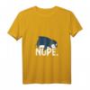 Nö Nicht heute Fauler Pinguin Lustiges Meme T-Shirt mit V-Ausschnitt – Perfekt für faule Tage & Tierliebhaber