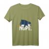 Nö Nicht heute Fauler Pinguin Lustiges Meme T-Shirt mit V-Ausschnitt – Perfekt für faule Tage & Tierliebhaber
