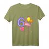 Kinder 6. Geburtstag Mädchen Flamingo T-Shirt – Lustiges Geburtstagsoutfit für 6-jährige Mädchen, Tochter, Nichte & Enkeltochter