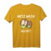 Lustiges Faultier T-Shirt mit Spruch 'Hetz Mich Nicht' – Perfekt als Geschenk für Faulpelze, Arbeit & Büro, Vatertag & Geburtstag
