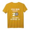 Dart 20. Geburtstag Spruch Ich Bin Nicht 20 Ich Bin Doppel 10 T-Shirt – Originelles Geschenk für Dartspieler zum Jubiläum & Turnier
