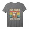 Ich muss gar nichts! Sarkastisches Faultier T-Shirt für Menschenfeinde, Misanthropen & Humorliebhaber