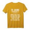 10 Jahre verheiratet nur 2 Fehler höre nicht 10. Hochzeitsjubiläum T-Shirt – Lustiges Geschenk zum 10. Hochzeitstag