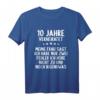 10 Jahre verheiratet nur 2 Fehler höre nicht 10. Hochzeitsjubiläum T-Shirt – Lustiges Geschenk zum 10. Hochzeitstag