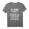 10 Jahre verheiratet nur 2 Fehler höre nicht 10. Hochzeitsjubiläum T-Shirt – Lustiges Geschenk zum 10. Hochzeitstag