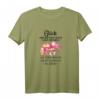Tinker Damen T-Shirt mit Spruch - Glück kann man nicht anfassen, aber man kann sein Pferd streicheln - Perfekt für Reiterinnen & Pferdeliebhaberinnen