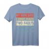 Mein Frau sagt ich habe nur zwei Fehler: Ich höre nicht zu - Lustiges Vintage Retro Männer T-Shirt mit Humor, perfektes Geschenk für Ehemann & Vater