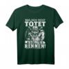 Was dich nicht tötet, sollte rennen! Nordische Mythologie & Wikinger T-Shirt für Viking Fans und Krieger des Nordens