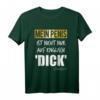 Mein Penis Ist Nicht Nur Auf Englisch Dick - Lustiges, Provokantes T-Shirt mit Schwarzem Humor für Freunde & Geburtstage