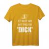 Mein Penis Ist Nicht Nur Auf Englisch Dick - Lustiges, Provokantes T-Shirt mit Schwarzem Humor für Freunde & Geburtstage