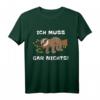 Ich Muss Gar Nichts Faul Chill Faultier T-Shirt - Lustiges Spruchshirt für Morgenmuffel, Faulenzer und Chiller