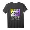 Gender not found - Non-Binary CSD T-Shirt für LGBTQ+ Pride, Coming-Out & Support für nicht-binäre & genderqueere Personen