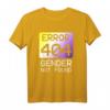 Gender not found - Non-Binary CSD T-Shirt für LGBTQ+ Pride, Coming-Out & Support für nicht-binäre & genderqueere Personen