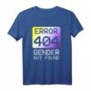 Gender not found - Non-Binary CSD T-Shirt für LGBTQ+ Pride, Coming-Out & Support für nicht-binäre & genderqueere Personen