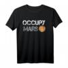 Occupy Mars NASA T-Shirt – Klassischer Schnitt, doppelt genähter Saum für Raumfahrt- und Mars-Fans