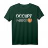 Occupy Mars NASA T-Shirt – Klassischer Schnitt, doppelt genähter Saum für Raumfahrt- und Mars-Fans