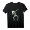 Skillet Totenschädel T-Shirt mit Dabbing Pose – Lustiges Halloween Kostüm & Geschenk für Dabbing Liebhaber, Familie & Medizinisches Personal