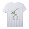 Skillet Totenschädel T-Shirt mit Dabbing Pose – Lustiges Halloween Kostüm & Geschenk für Dabbing Liebhaber, Familie & Medizinisches Personal