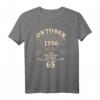 65. Geburtstag Geschenk für Mann & Frau - Legendär seit Oktober 1956 Vintage T-Shirt für Jubilare, Geburtstagsgeschenk für Damen & Herren