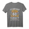 Februar 1962 Lustiges 60. Geburtstag T-Shirt für Männer & Frauen – Vintage Geschenkidee für Legendäre seit 1962