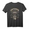 70. Geburtstag Geschenk Mann & Frau - Legendär Seit 1951 Vintage T-Shirt für Jubiläum & Geburtstagsfeier