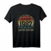Januar 1982 Lustiges HapDeer T-Shirt für Männer & Frauen – Vintage Geburtstagsoutfit, limitierte Edition, Legendär seit 1982