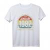 Januar 1982 Lustiges HapDeer T-Shirt für Männer & Frauen – Vintage Geburtstagsoutfit, limitierte Edition, Legendär seit 1982