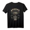 35. Geburtstag Geschenk für Mann und Frau - Legendär seit August 1986 Vintage T-Shirt für Jubiläum & Geburtstagsfeier