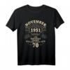 70. Geburtstag Geschenk für Mann & Frau - Legendär seit 1951 Vintage T-Shirt für Jubiläen & Ehrentage