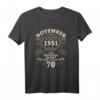 70. Geburtstag Geschenk für Mann & Frau - Legendär seit 1951 Vintage T-Shirt für Jubiläen & Ehrentage