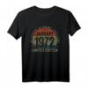 Januar 1972 Lustiges 50. Geburtstag T-Shirt für Männer und Frauen – Vintage Geschenk, Legendär seit 1972