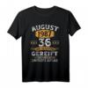 36. Geburtstag Geschenk für Mann und Frau – Vintage T-Shirt Jahrgang 1987 August, Legendär seit 1987, Perfekt für Geburtstagsfeier & Jubiläum