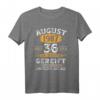 36. Geburtstag Geschenk für Mann und Frau – Vintage T-Shirt Jahrgang 1987 August, Legendär seit 1987, Perfekt für Geburtstagsfeier & Jubiläum