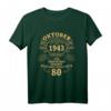 Oktober 1943 Lustiges 80. Geburtstag Geschenk für Mann und Frau - Vintage Limitierte Edition T-Shirt für Jubiläum & Geburtstagsparty
