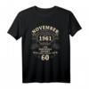60. Geburtstag Geschenk für Mann Frau - Legendär seit November 1961 Vintage T-Shirt für Jubiläum & Geburtstagsparty