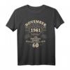 60. Geburtstag Geschenk für Mann Frau - Legendär seit November 1961 Vintage T-Shirt für Jubiläum & Geburtstagsparty