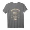 60. Geburtstag Geschenk für Mann Frau - Legendär seit November 1961 Vintage T-Shirt für Jubiläum & Geburtstagsparty
