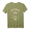 30. Geburtstag Geschenk für Mann und Frau - Legendär seit Oktober 1991 Vintage T-Shirt für den runden Geburtstag