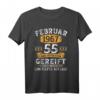 Lustiges 55. Geburtstag T-Shirt für Männer & Frauen - Jahrgang Februar 1967, Limitierte Edition, Vintage Geschenkidee für Legendäre Jubilarinnen und Jubilaren