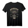 50. Geburtstag Geschenk für Mann und Frau - Legendär seit August 1971 Vintage T-Shirt zum Jubiläum