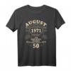 50. Geburtstag Geschenk für Mann und Frau - Legendär seit August 1971 Vintage T-Shirt zum Jubiläum