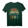 23. Geburtstag Geschenk Jahrgang August 1998 - Legendäres Vintage T-Shirt für Männer & Frauen, Perfekt für Geburtstagsfeiern & Jubiläen
