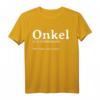 Definition Onkel - Wie Papa- Nur Cooler T-Shirt für Schwangerschaftsankündigung, Geburtstags- & Weihnachtsgeschenk