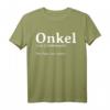 Definition Onkel - Wie Papa- Nur Cooler T-Shirt für Schwangerschaftsankündigung, Geburtstags- & Weihnachtsgeschenk