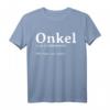 Definition Onkel - Wie Papa- Nur Cooler T-Shirt für Schwangerschaftsankündigung, Geburtstags- & Weihnachtsgeschenk