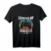 Lustiges Ich Werde Onkel Geschenk Leveled Up To Uncle 2022 T-Shirt - Perfekt für Babypartys, Schwangerschaftsankündigungen und stolze Familienmitglieder