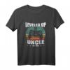 Lustiges Ich Werde Onkel Geschenk Leveled Up To Uncle 2022 T-Shirt - Perfekt für Babypartys, Schwangerschaftsankündigungen und stolze Familienmitglieder