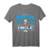 Uncle Onkel Schwangerschaft Gamer Geschenke - Werdende Onkel T-Shirt mit 8bit Pixel-Art für humorvolle Babyankündigungen